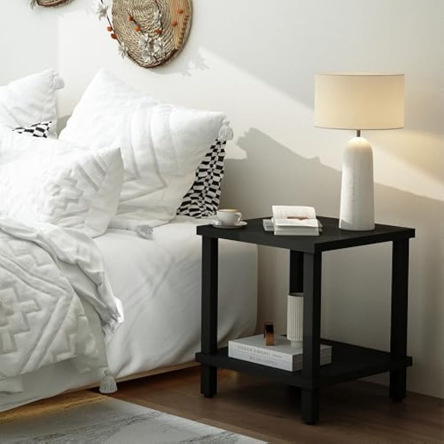 2‑Tier Square End Table