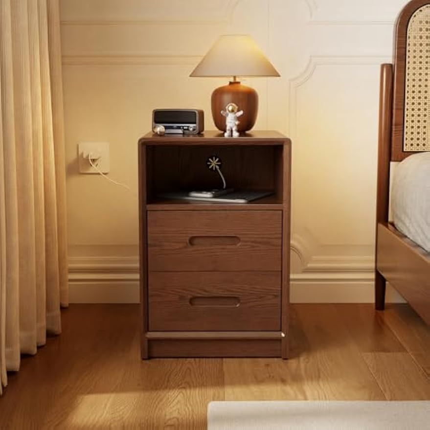 Modern Wooden Bedroom Nightstand