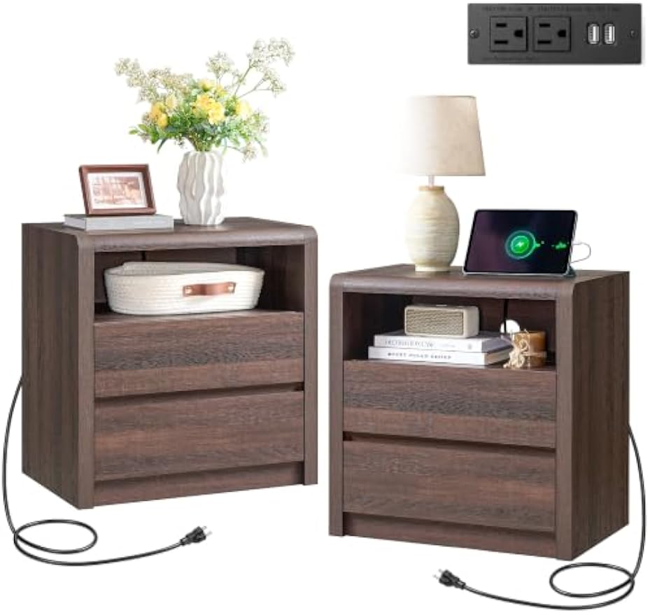 2‑Drawer Bedroom Nightstand
