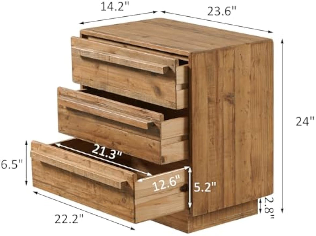 Farmhouse Wood Nightstand
