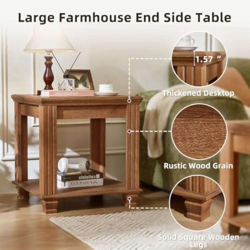 Farmhouse Square End Tables