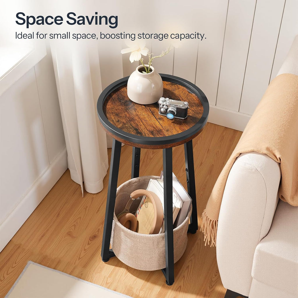 2‑Tier Round Side Table