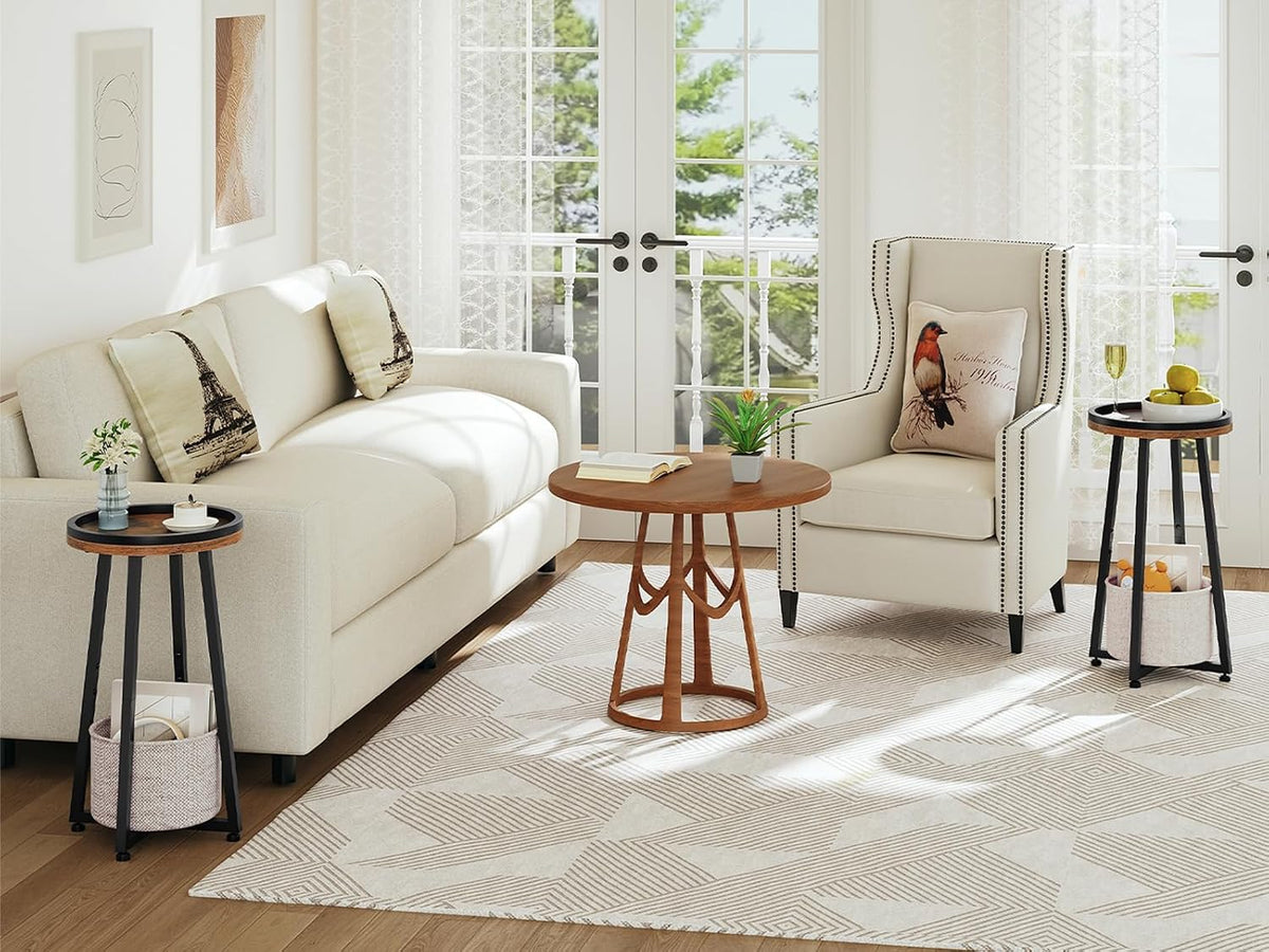 2‑Tier Round Side Table