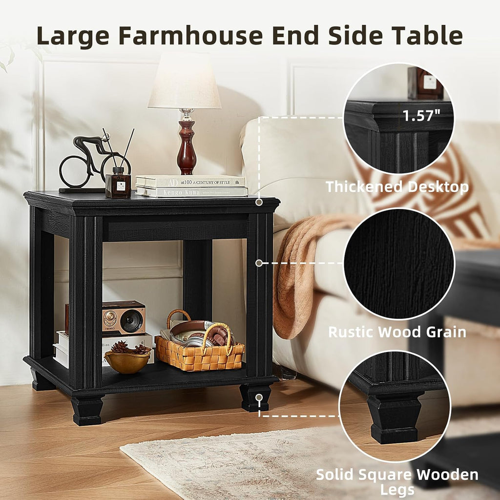 Farmhouse Square End Tables
