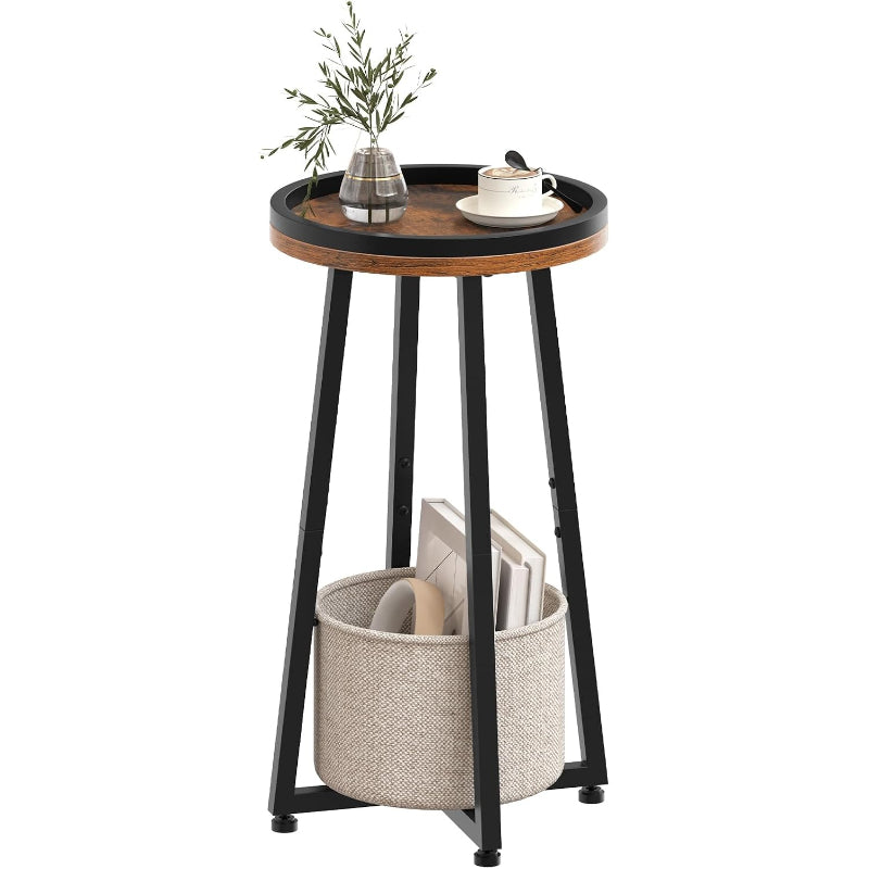 2‑Tier Round Side Table